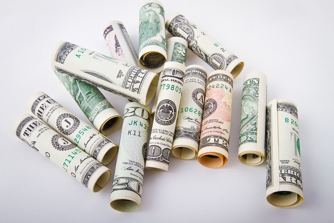 rolled money 